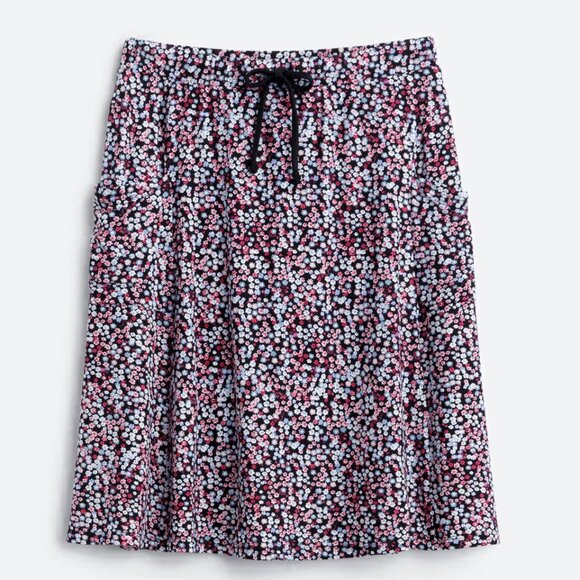 Stitch Fix Black Pink Blue Floral Midi Skirt Size Small - Picture 1 of 5